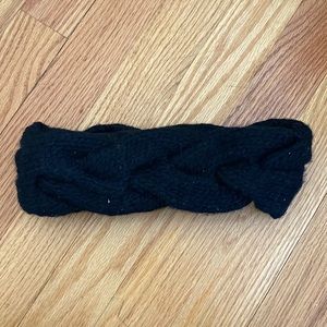 Braided black winter headband! OS, barely worn!